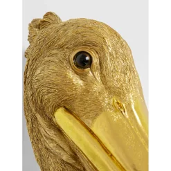 Applique Animal Spoonbill Dore 29X62Cm