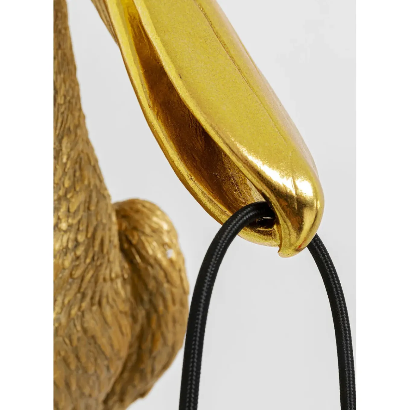 Applique Animal Spoonbill Dore 29X62Cm