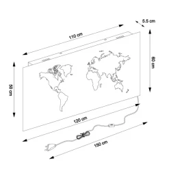 Applique Map Led