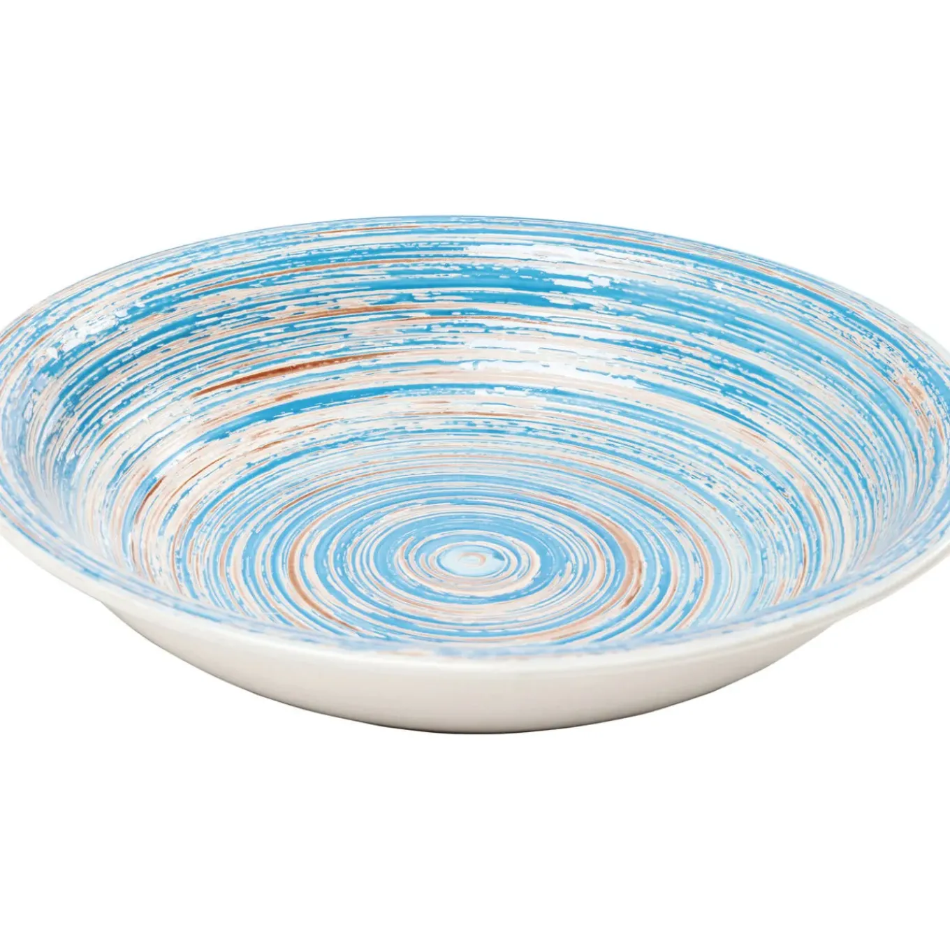 Assiette Creuse Swirl Bleu O21Cm