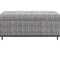 Banquette Buttons Storage Noir-Blanc Pm
