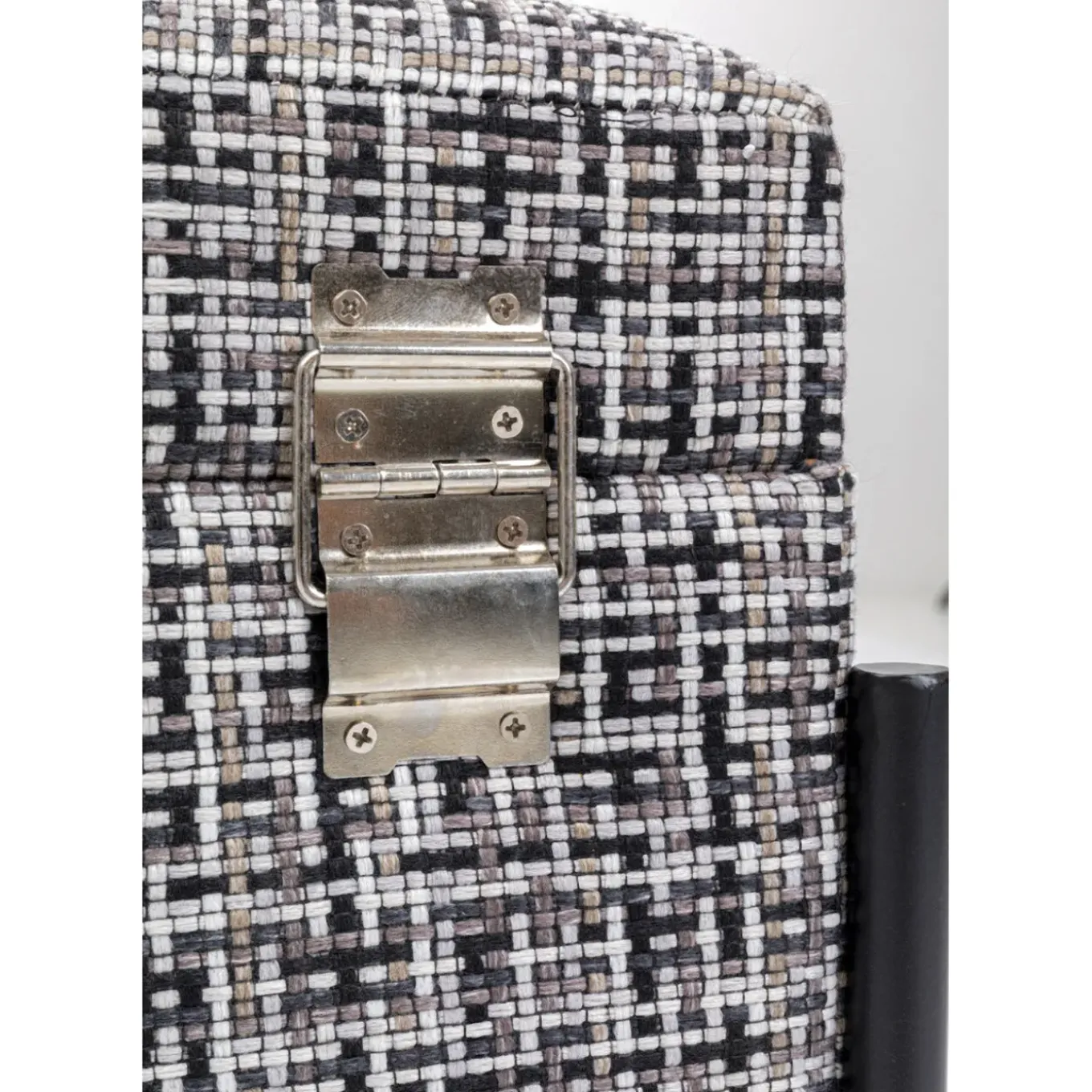 Banquette Buttons Storage Noir-Blanc Pm