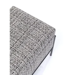 Banquette Buttons Storage Noir-Blanc Pm
