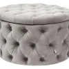 Banquette Coffre Desire Velours Argente