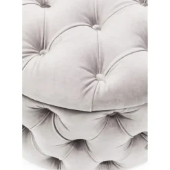 Banquette Coffre Desire Velours Argente