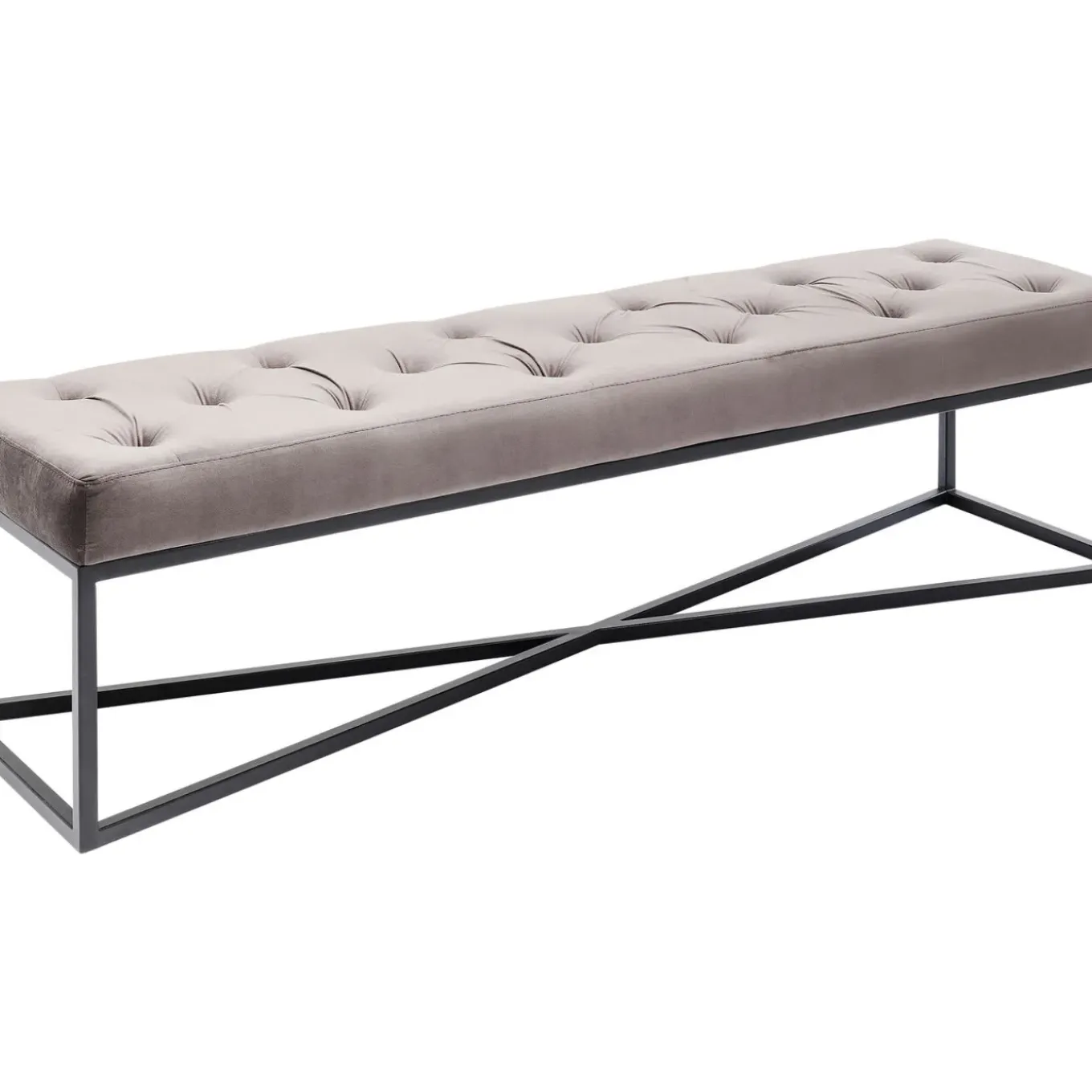 Banquette Crossover Gris Noir 150X40Cm