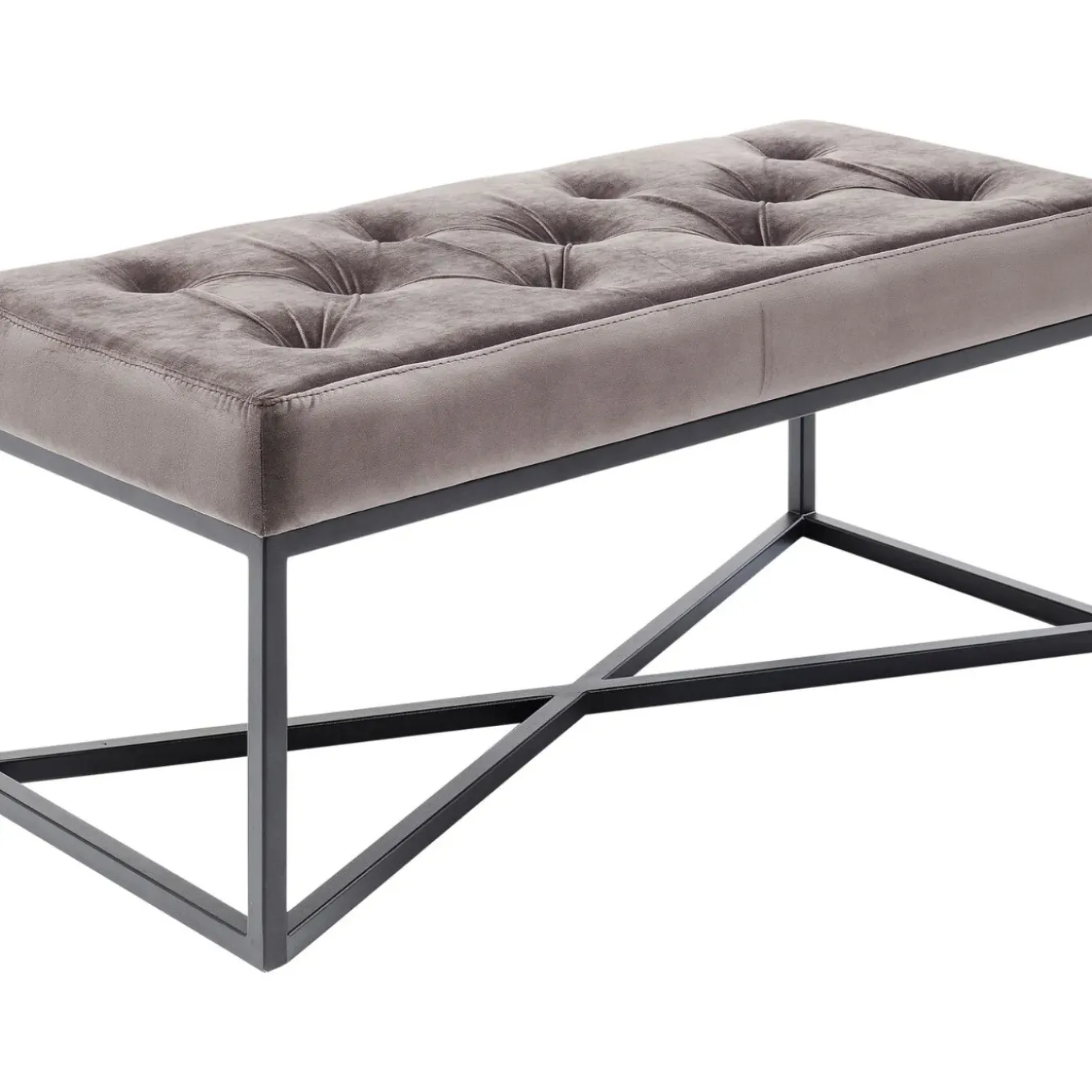 Banquette Crossover Gris Noir 90X40Cm