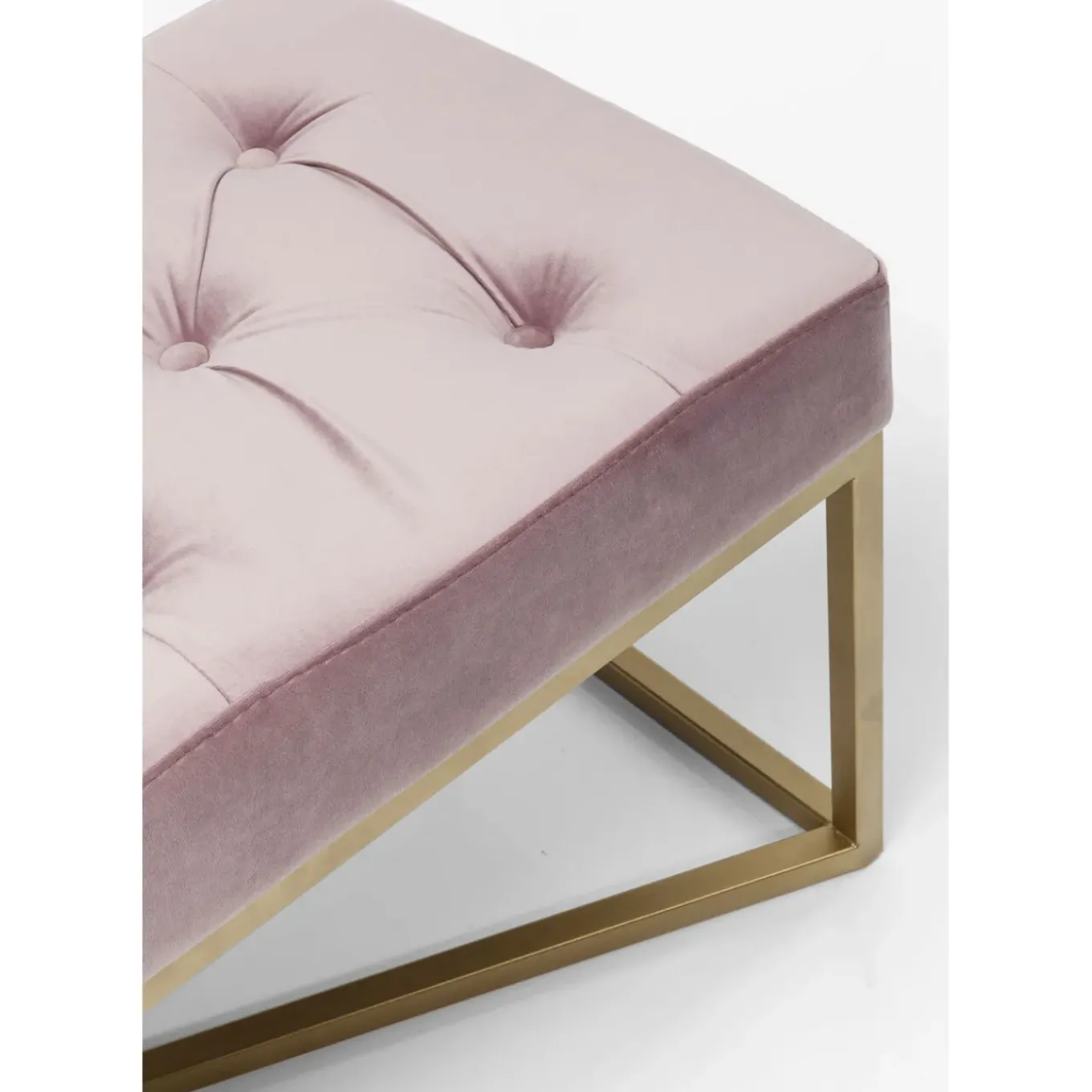 Banquette Crossover Rose Laiton 90X40Cm
