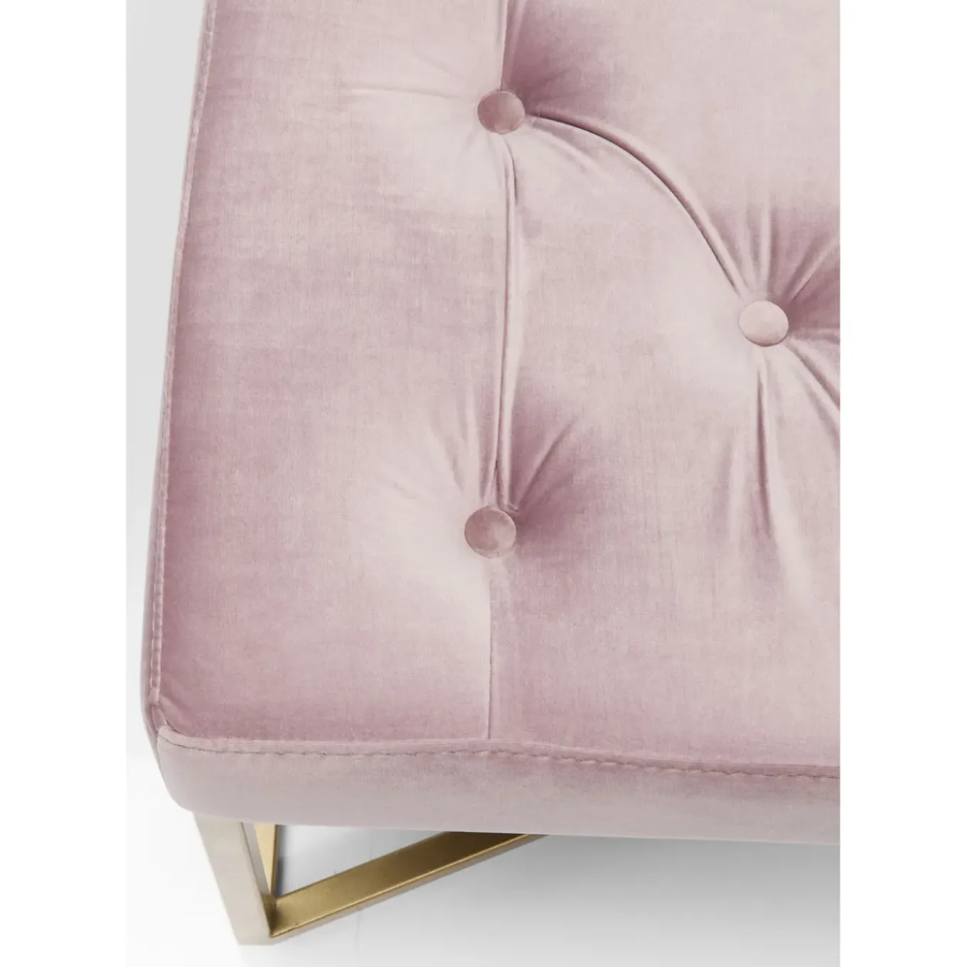 Banquette Crossover Rose Laiton 90X40Cm