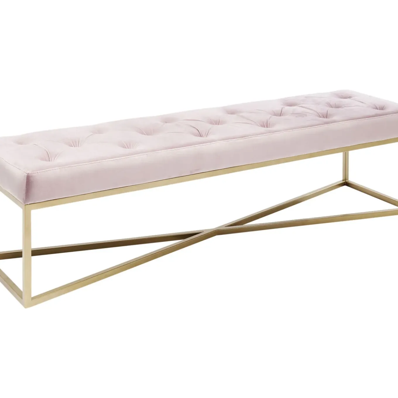 Banquette Crossover Rose Laiton 150X40Cm