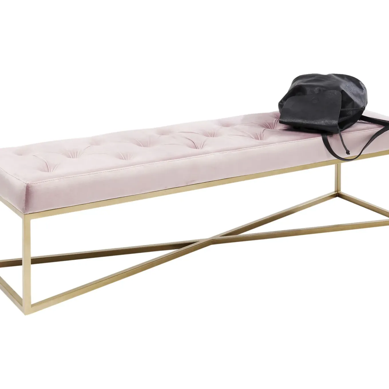 Banquette Crossover Rose Laiton 150X40Cm