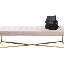 Banquette Crossover Rose Laiton 150X40Cm