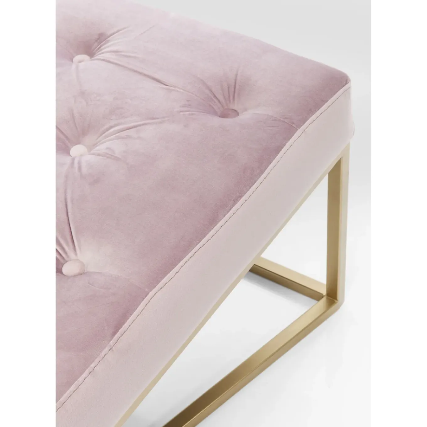 Banquette Crossover Rose Laiton 150X40Cm