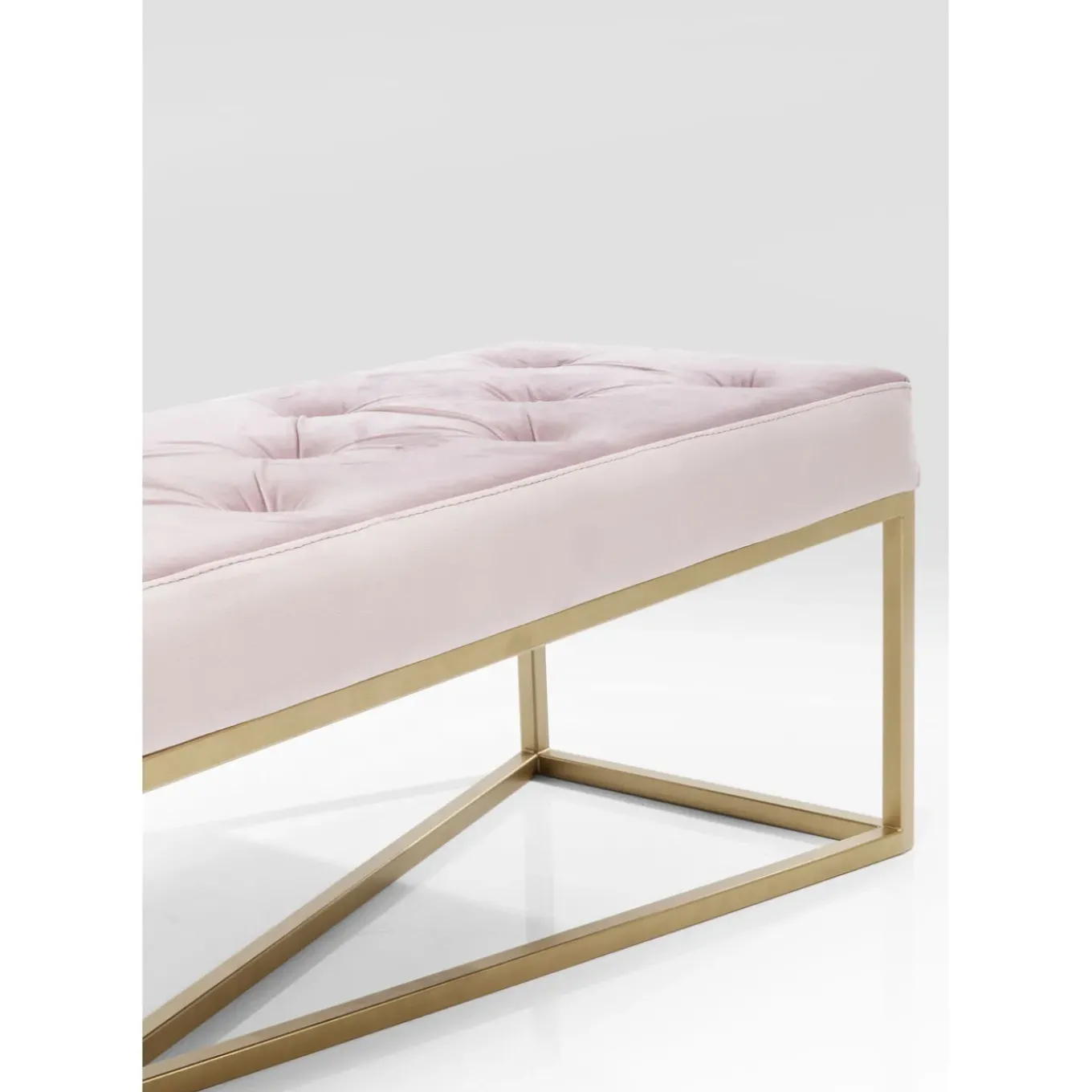 Banquette Crossover Rose Laiton 150X40Cm
