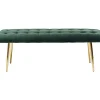 Banquette Dallas Velours Vert 110Cm