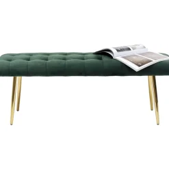 Banquette Dallas Velours Vert 110Cm