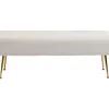 Banquette Deria Velours Creme 110Cm