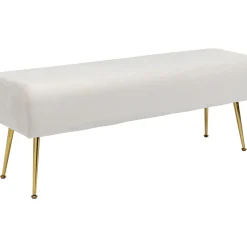 Banquette Deria Velours Creme 110Cm