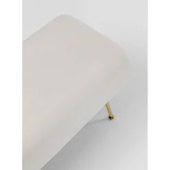 Banquette Deria Velours Creme 110Cm