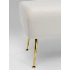 Banquette Deria Velours Creme 110Cm
