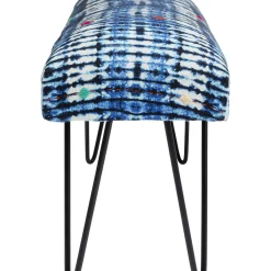 Banquette Desna Patchwork Bleu 80Cm