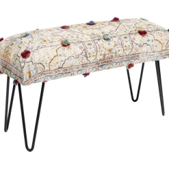 Banquette Desna Patchwork Creme Multi 80Cm