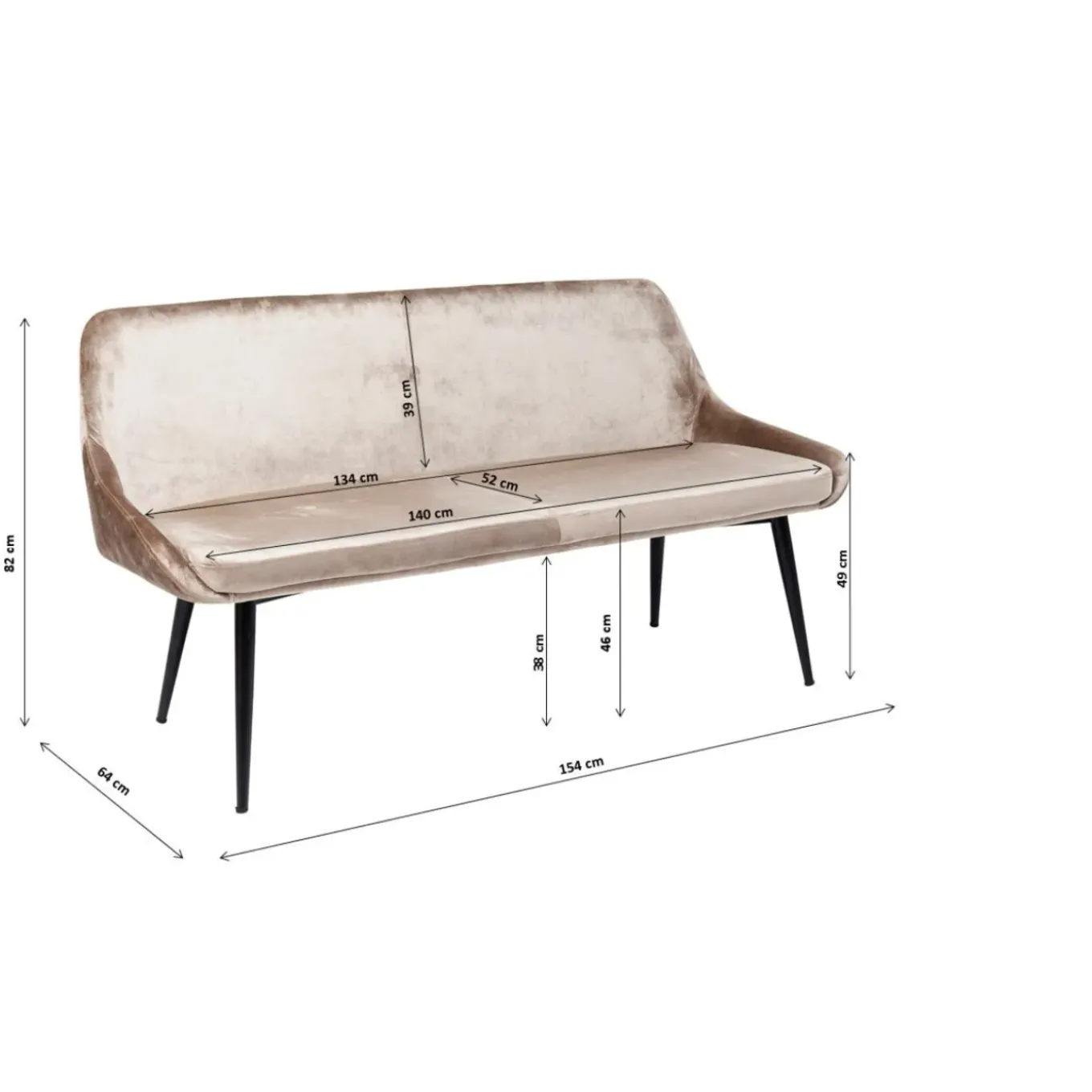 Banquette East Side 154Cm