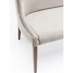 Banquette Mode Sans Acc. Velours Gris