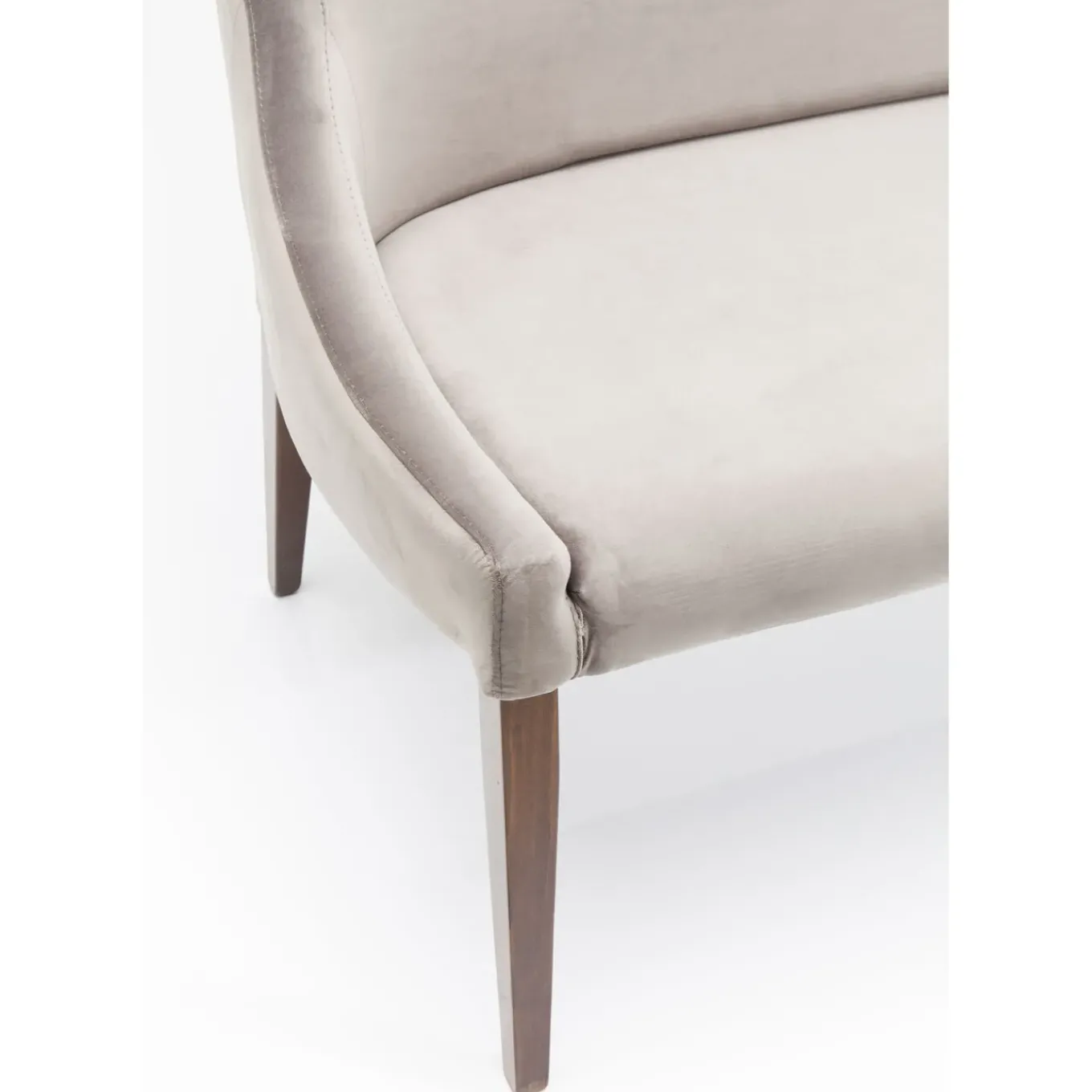 Banquette Mode Sans Acc. Velours Gris