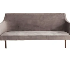 Banquette Mode Velours Gris