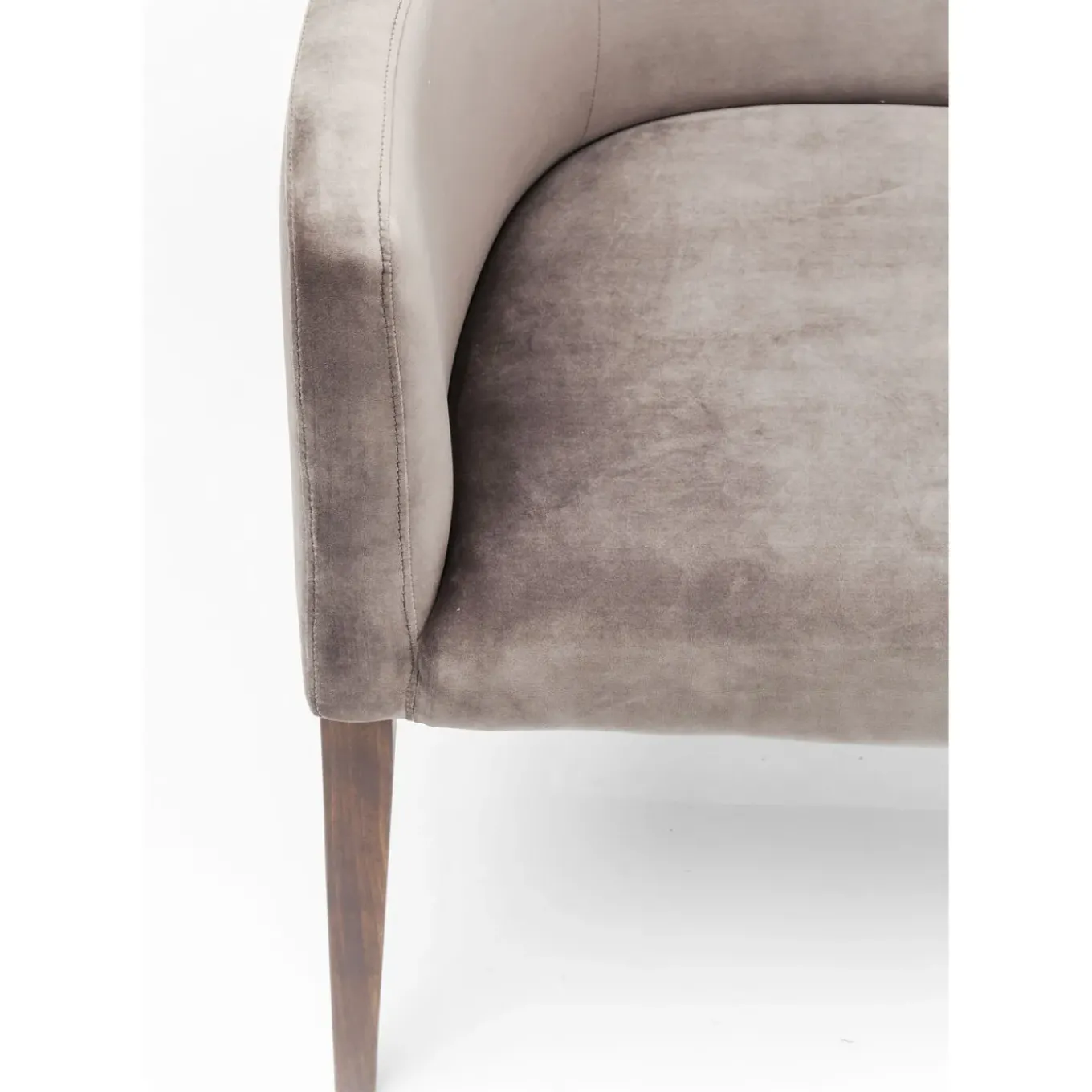 Banquette Mode Velours Gris