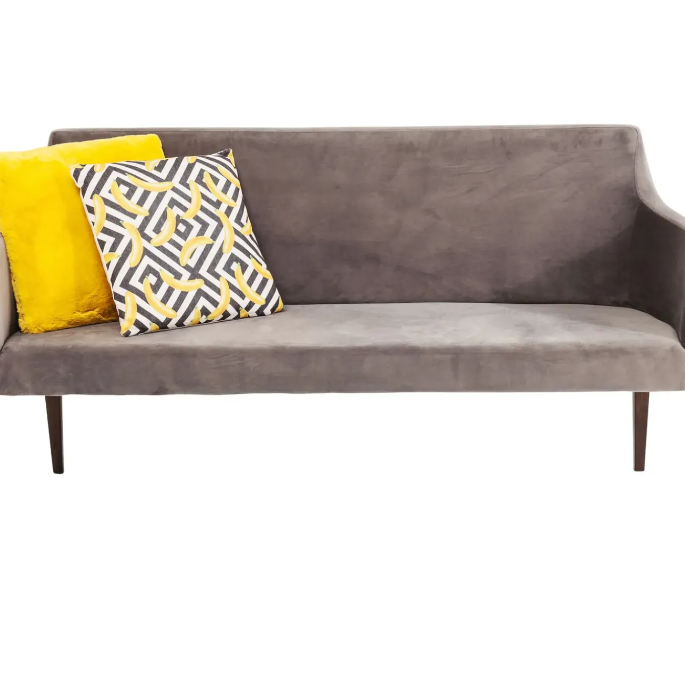 Banquette Mode Velours Gris