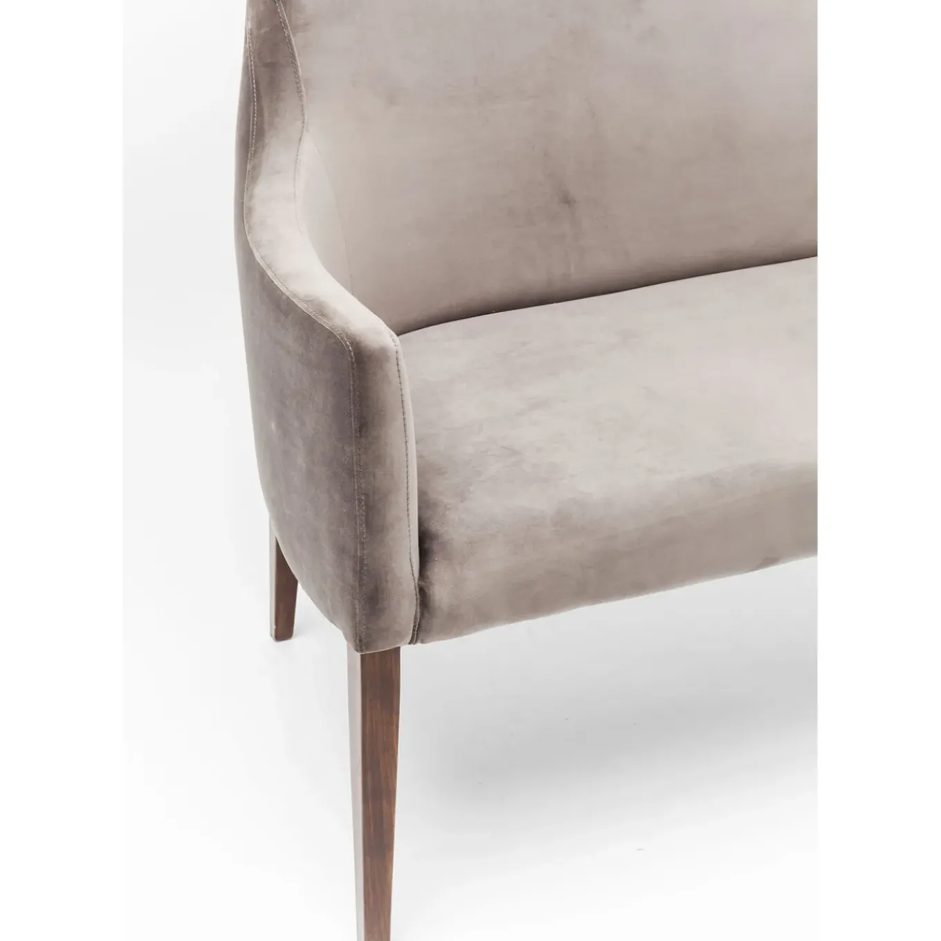 Banquette Mode Velours Gris
