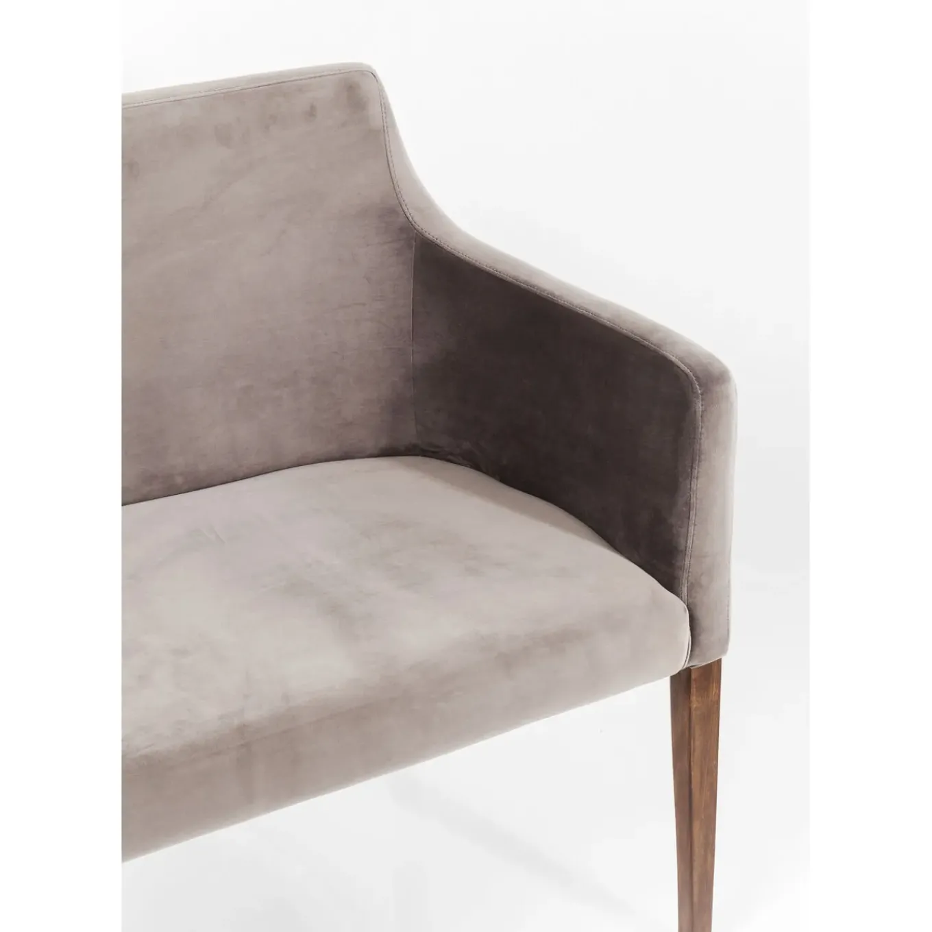 Banquette Mode Velours Gris