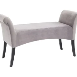 Banquette Motley Velvet Silvergrey