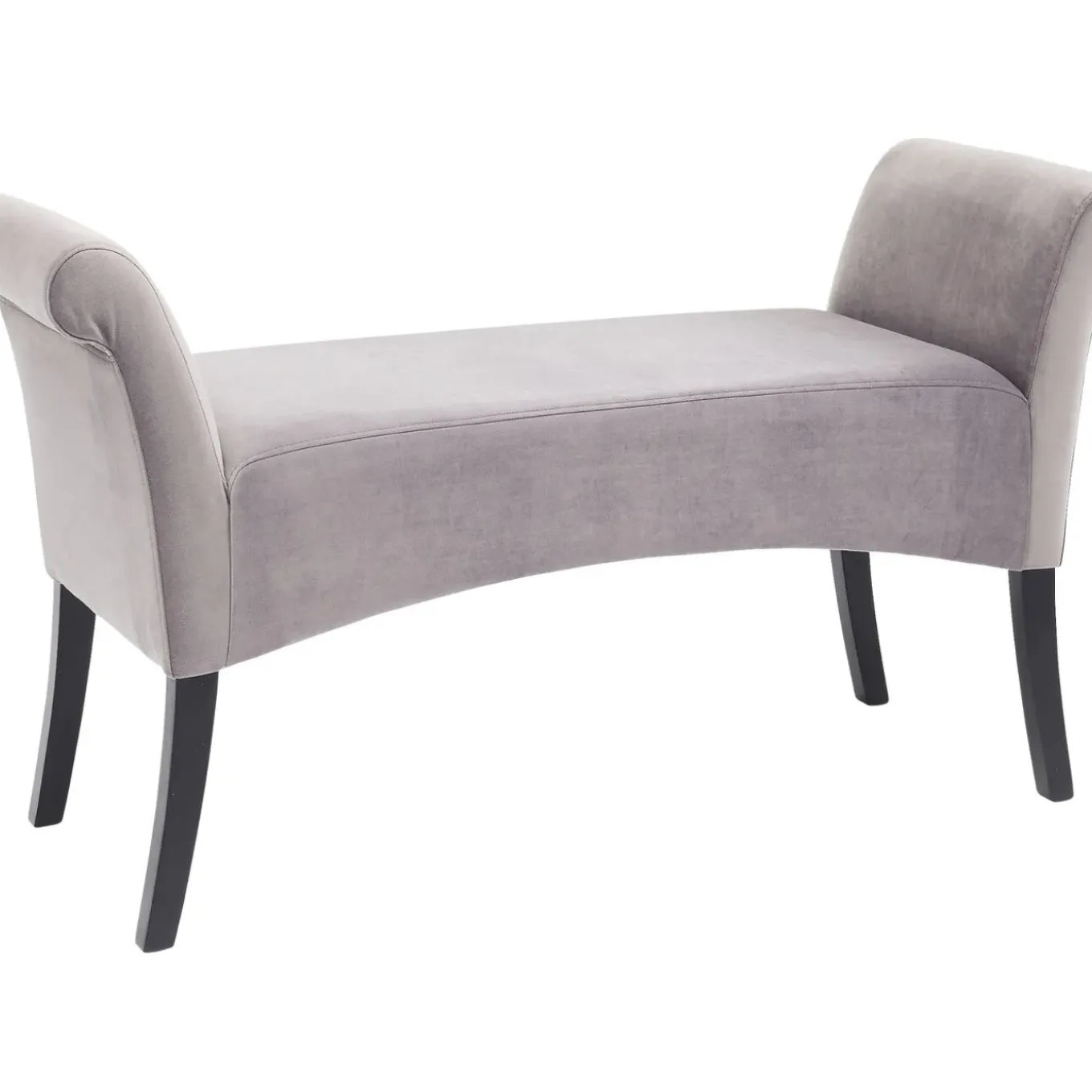 Banquette Motley Velvet Silvergrey