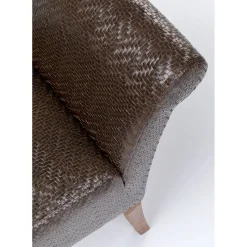 Banquette Motley Zigzag Marron