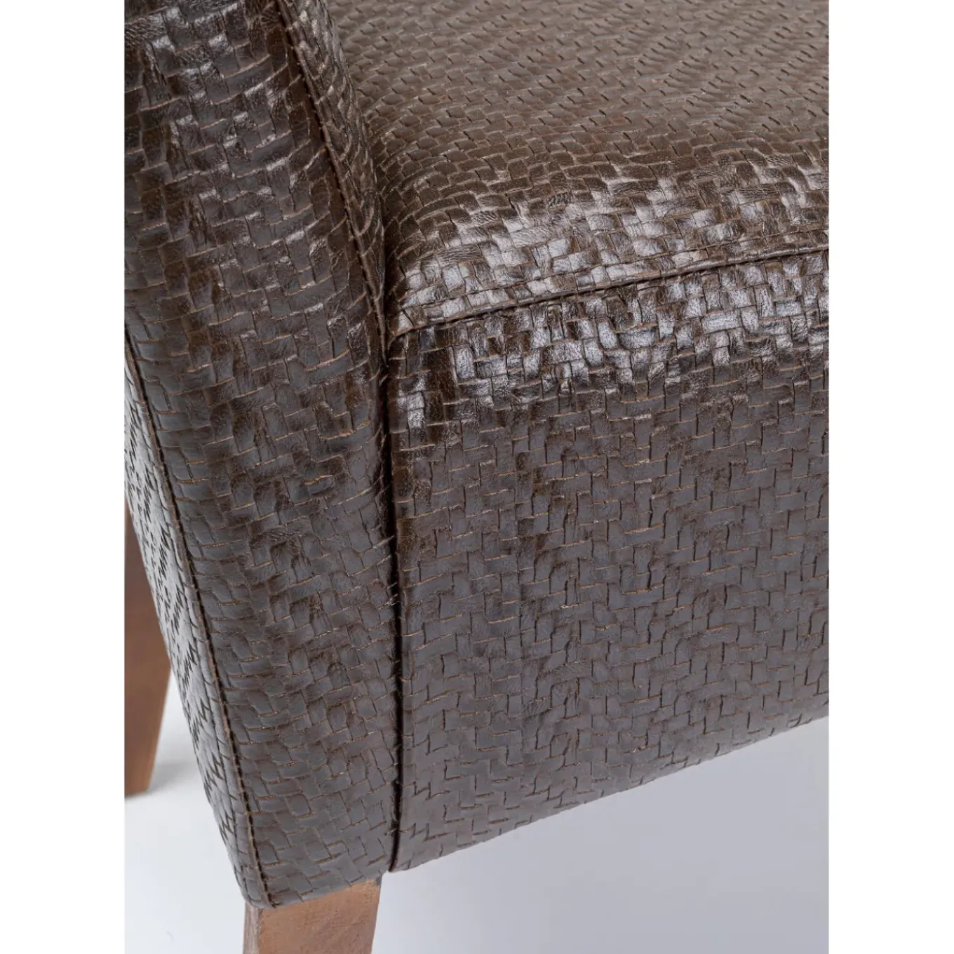 Banquette Motley Zigzag Marron
