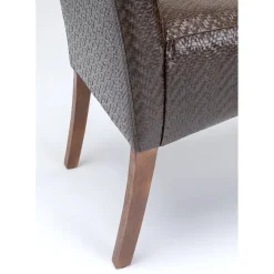 Banquette Motley Zigzag Marron