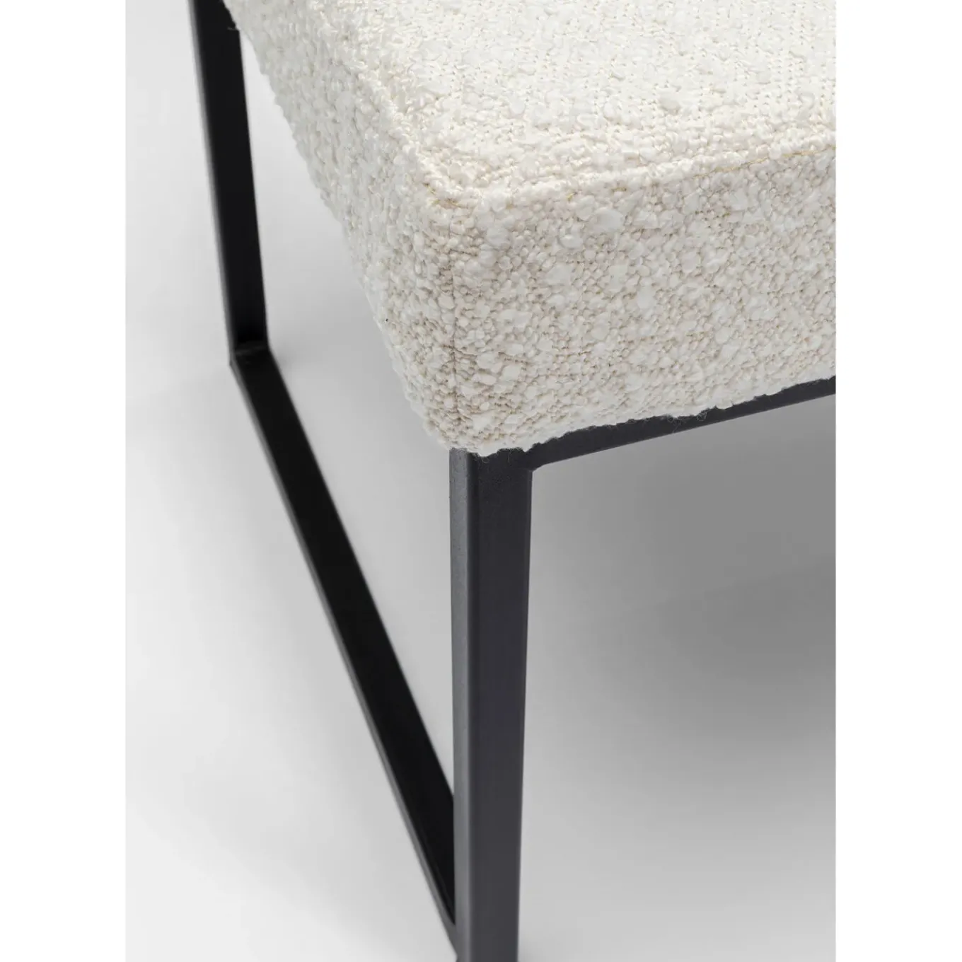 Banquette Smart Boucle Creme Noir 90Cm