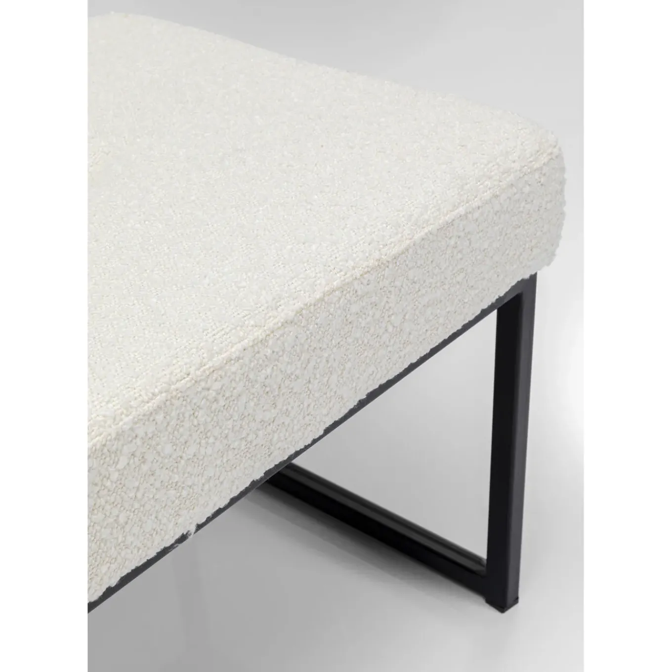 Banquette Smart Boucle Creme Noir 90Cm