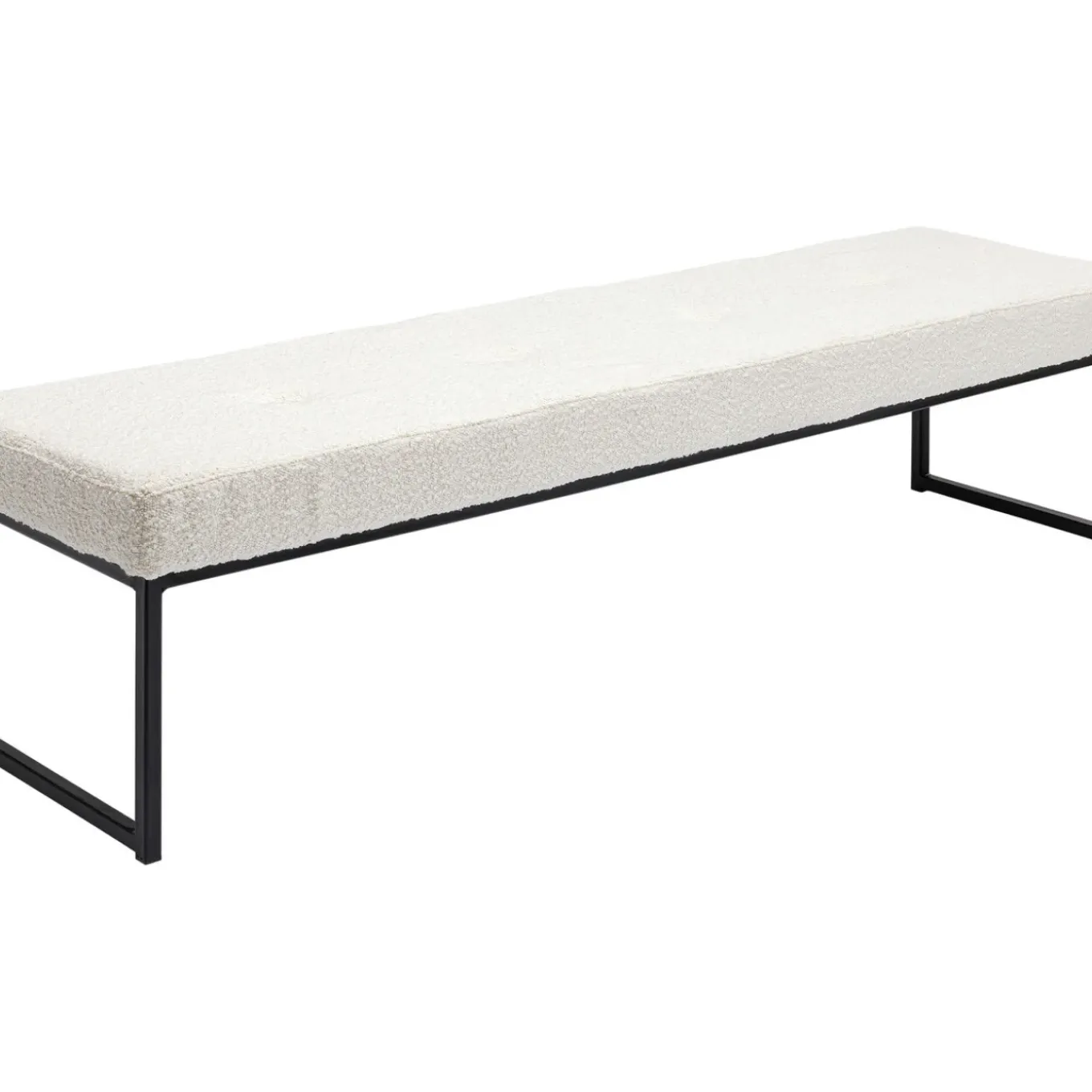 Banquette Smart Boucle Creme Noir 150Cm