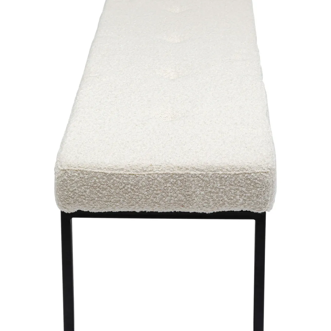 Banquette Smart Boucle Creme Noir 150Cm