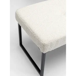 Banquette Smart Boucle Creme Noir 150Cm