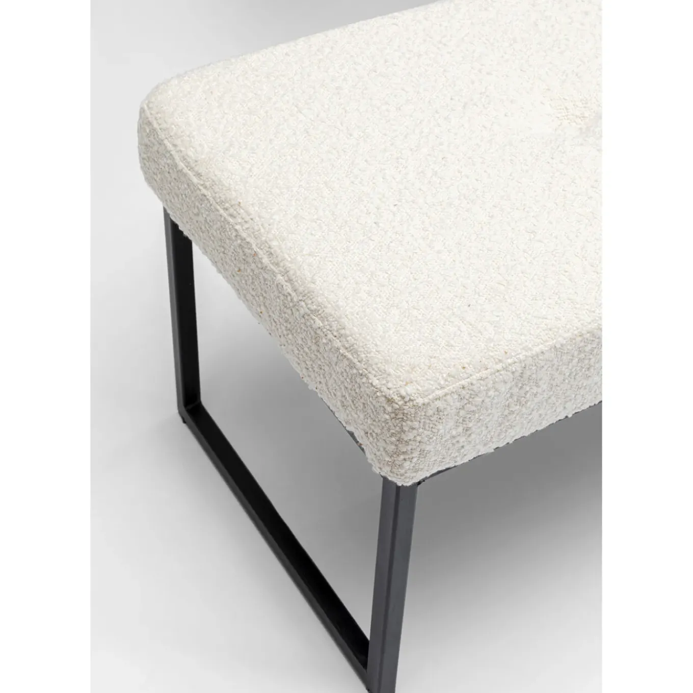 Banquette Smart Boucle Creme Noir 150Cm
