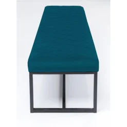 Banquette Smart Velours Petrole Noir 150Cm