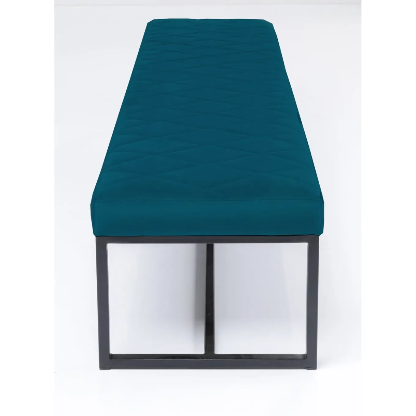 Banquette Smart Velours Petrole Noir 150Cm