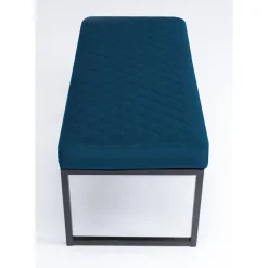 Banquette Smart Velours Petrole Noir 90Cm
