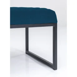 Banquette Smart Velours Petrole Noir 90Cm