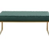 Banquette Smart Velours Vert Fonce Laiton 90Cm